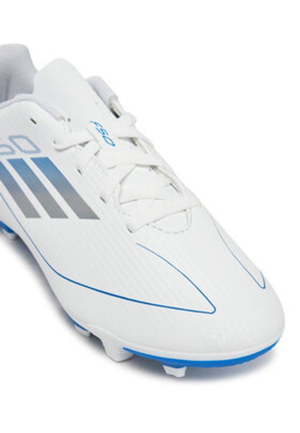 Adidas - adidas Buty do piłki nożnej F50 Club Firm/Multi-Ground IE1310 Biały. Kolor: biały. Materiał: skóra