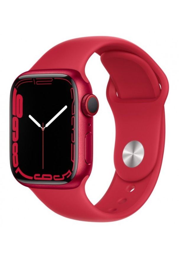 APPLE - Smartwatch Apple Watch 7 GPS+Cellular 41mm aluminium, (PRODUCT)RED | (PRODUCT)RED pasek sportowy. Rodzaj zegarka: smartwatch. Styl: sportowy