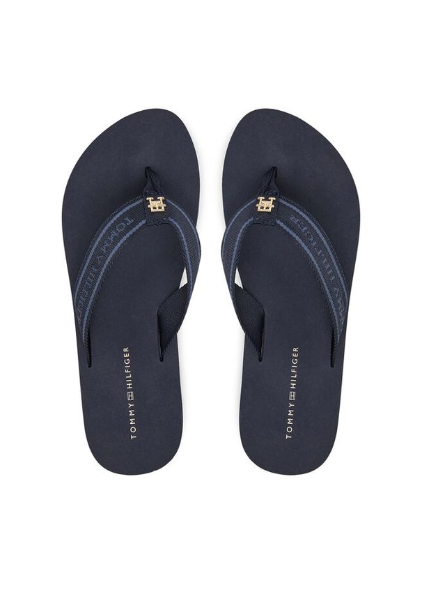 TOMMY HILFIGER - Japonki Tommy Hilfiger. Kolor: niebieski