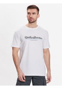 Quiksilver T-Shirt Between The Lines EQYZT07216 Biały Regular Fit. Kolor: biały. Materiał: bawełna #1