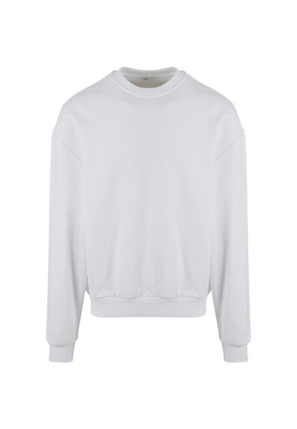 BUILD YOUR BRAND - Bluza Unisex Dla Dorosłych Ultra Heavy Crew Neck. Kolor: biały
