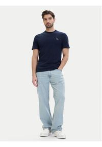Lacoste T-Shirt TH0888 Granatowy Regular Fit. Kolor: niebieski. Materiał: bawełna #4