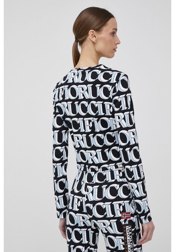 Napapijri longsleeve Napapijri X Fiorucci damski. Okazja: na co dzień. Kolor: niebieski. Materiał: dzianina. Długość rękawa: długi rękaw. Wzór: nadruk. Styl: casual