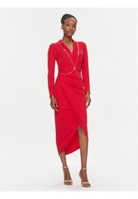 Rinascimento Sukienka koktajlowa CFC0019322002 Czerwony Regular Fit. Kolor: czerwony. Materiał: syntetyk. Styl: wizytowy #1