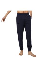 Spodnie Lacoste Loungewear Shell 3H5422-423 - granatowe. Kolor: niebieski. Materiał: bawełna, poliester, elastan, materiał, dresówka #1