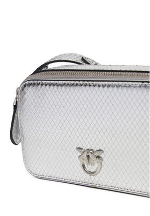 Pinko - PINKO Torebka Camera Case AI 24-25 PLTT 102810 A1VG Srebrny. Kolor: srebrny. Materiał: skórzane