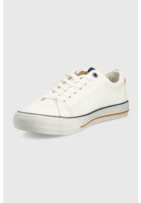 Wrangler tenisówki Ray Knitted męskie kolor biały. Nosek buta: okrągły. Zapięcie: sznurówki. Kolor: biały. Materiał: guma #2