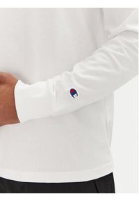 Champion Longsleeve 221164 Biały Loose Fit. Kolor: biały. Materiał: bawełna. Długość rękawa: długi rękaw #4