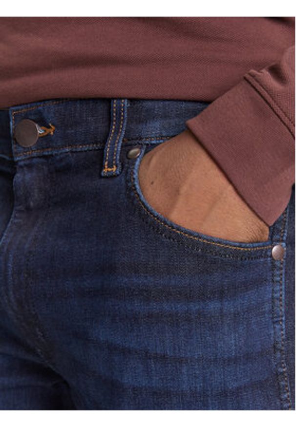 Wrangler Jeansy Greensboro 112370720 Granatowy Straight Fit. Kolor: niebieski