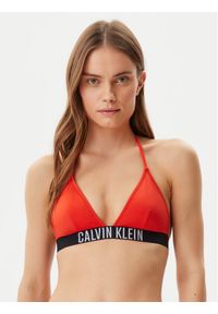 Calvin Klein Swimwear Góra od bikini KW0KW02854 Czerwony. Kolor: czerwony. Materiał: syntetyk