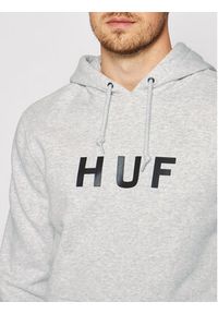 HUF Bluza Essentials Og Logo PF00099 Szary Regular Fit. Kolor: szary. Materiał: bawełna