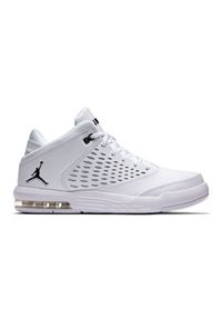 Buty Nike Jordan Flight Origin M 921196-100 białe. Okazja: na co dzień. Kolor: biały. Materiał: materiał, syntetyk, skóra. Szerokość cholewki: normalna #9