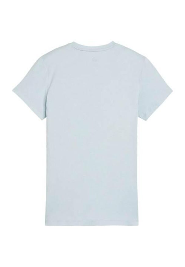 Koszulka treningowa damska Puma ESS Logo Tee. Kolor: niebieski. Długość rękawa: krótki rękaw. Długość: krótkie