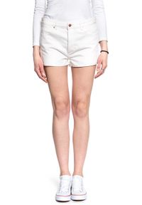 Wrangler - WRANGLER THE SHORT VINTAGE WHITE W27XWMX1Y 112128211. Materiał: jeans. Styl: vintage #10