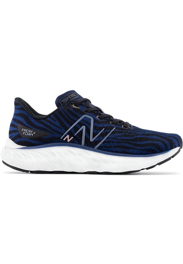 Buty damskie New Balance Fresh Foam Evoz v3 WEVOZGN3 – granatowe. Okazja: na co dzień. Kolor: niebieski. Materiał: guma, syntetyk, materiał. Szerokość cholewki: normalna. Sport: fitness, bieganie