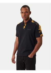 Versace Jeans Couture Polo 80GAG6R1 JS549 Czarny Regular Fit. Typ kołnierza: polo. Kolor: czarny. Materiał: bawełna #1