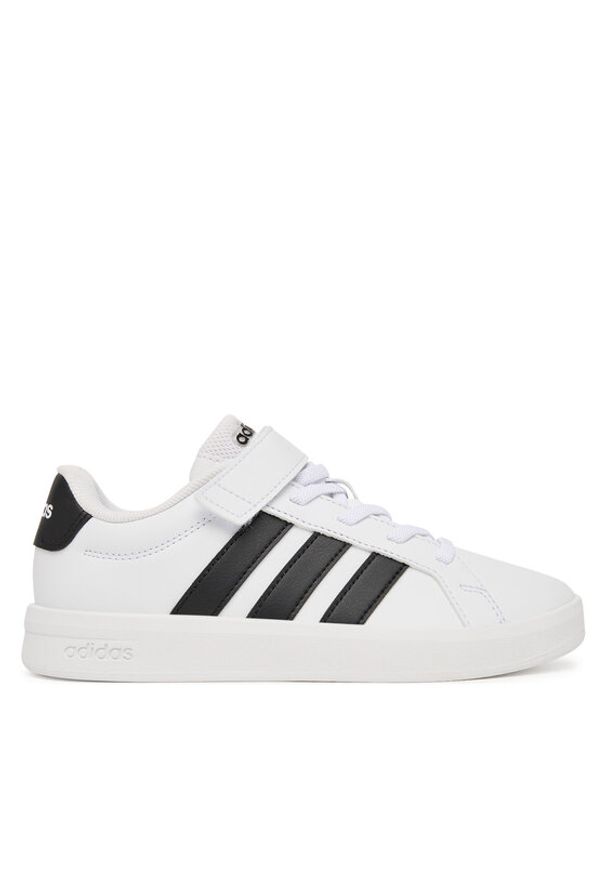 Adidas - adidas Sneakersy Grand Court 3.0 Shoes Children HP3531 Biały. Kolor: biały. Materiał: skóra
