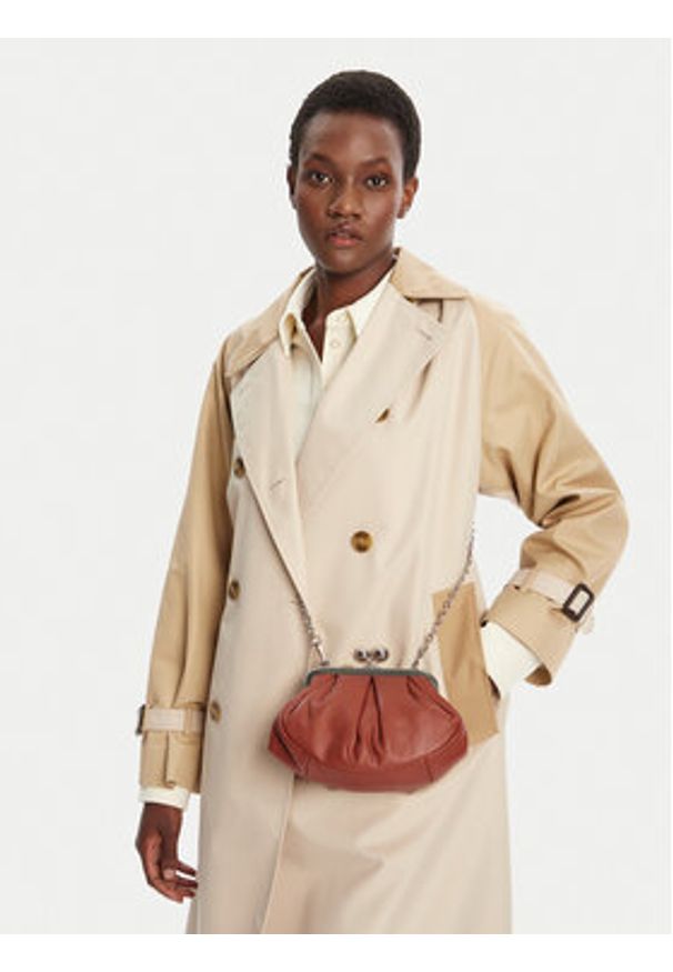 Weekend Max Mara Torebka Prati 2525516204600 Brązowy. Kolor: brązowy. Materiał: skórzane