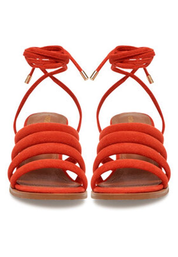 DeeZee Sandały XFV28178-D1 Czerwony. Kolor: czerwony. Materiał: materiał