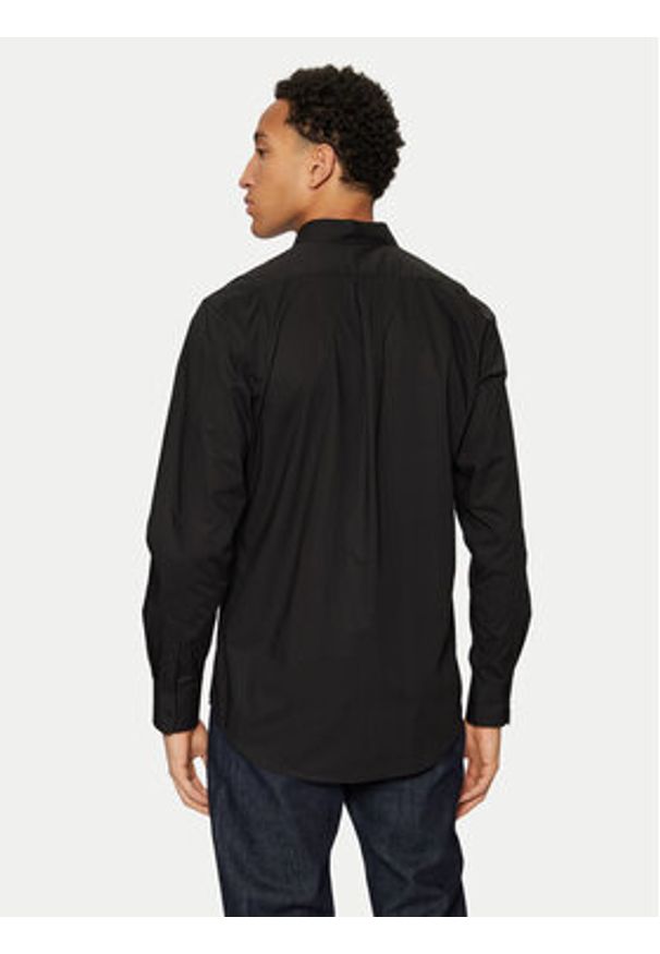 United Colors of Benetton - United Colors Of Benetton Koszula 5KQRUQ04B Czarny Regular Fit. Kolor: czarny. Materiał: bawełna