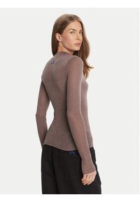 Hugo - HUGO Sweter Slumy_B 50543045 Beżowy Slim Fit. Kolor: beżowy. Materiał: wiskoza #3