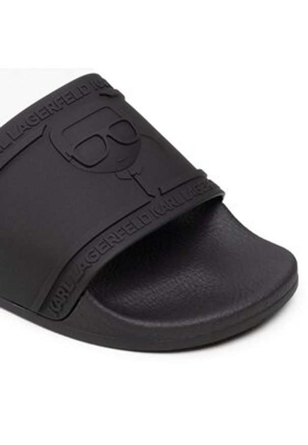 Karl Lagerfeld - KARL LAGERFELD Klapki KL80919 Czarny. Kolor: czarny. Materiał: syntetyk