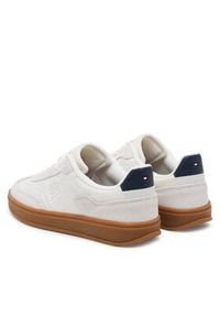 TOMMY HILFIGER - Tommy Hilfiger Sneakersy Th Heritage Sneaker FW0FW08643 Biały. Kolor: biały. Materiał: skóra