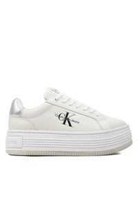 Sneakersy Calvin Klein Jeans. Kolor: biały