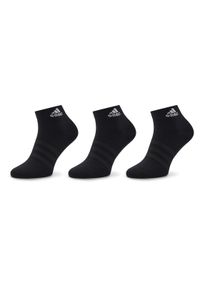 Adidas - adidas Zestaw 3 par niskich skarpet unisex Thin and Light Ankle Socks 3 Pairs IC1282 Czarny. Kolor: czarny. Materiał: syntetyk