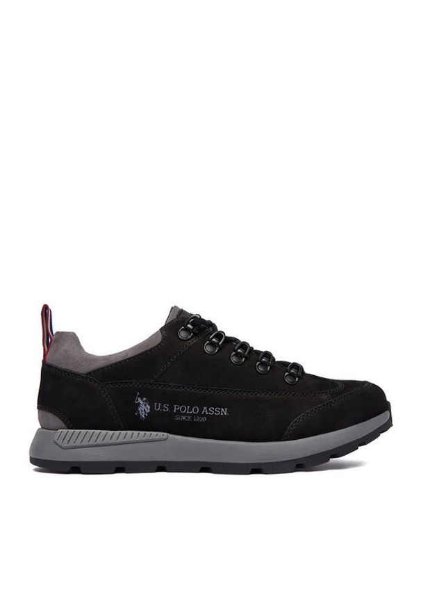 U.S. Polo Assn. Sneakersy EO-VENTUR002M/EL1 Czarny. Kolor: czarny. Materiał: skóra, zamsz