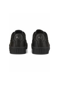 Puma - Damskie sneakersy Carina 2.0 PUMA Black Dark Shadow Gray. Okazja: na plażę. Kolor: wielokolorowy, czarny, szary. Sezon: lato. Sport: tenis