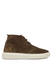 Replay - REPLAY Sneakersy GMZ7N .000.C0004L Brązowy. Kolor: brązowy. Materiał: zamsz, skóra