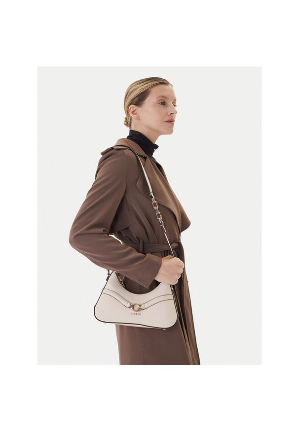 Torebka Guess. Kolor: kremowy