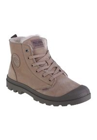 Buty Palladium Pampa Hi Zip Wl M 05982-297-M beżowy. Okazja: na co dzień. Wysokość cholewki: za kostkę. Kolor: beżowy. Materiał: guma, materiał. Szerokość cholewki: normalna. Styl: casual, klasyczny