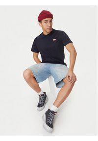 Hunter T-Shirt Essentials HARM0085252 Granatowy Regular Fit. Kolor: niebieski. Materiał: bawełna #2