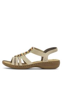 Rieker Sandały 60851-62 Beżowy. Kolor: beżowy #6
