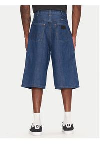 Wrangler Szorty jeansowe Jort 112362550 Niebieski Oversize. Kolor: niebieski. Materiał: bawełna