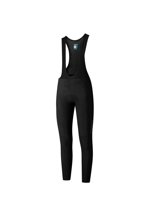 SHIMANO - Spodenki kolarskie ELEMENT Bib Tights. Kolor: czarny. Długość: długie. Sport: kolarstwo