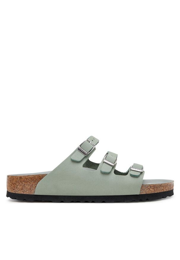 Birkenstock Klapki Florida Fresh 1029450 Szary. Kolor: szary. Materiał: skóra, nubuk