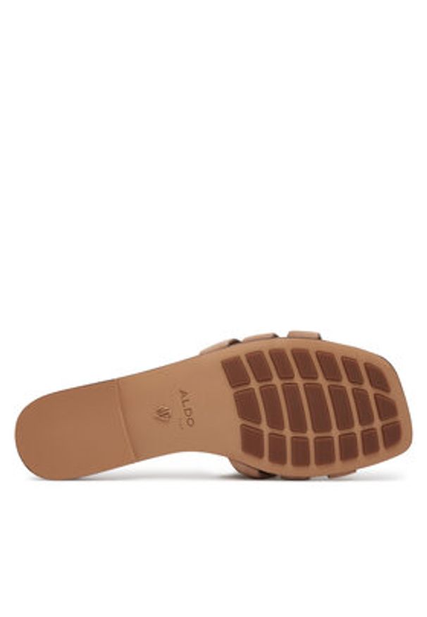 Aldo Klapki Gotosandal 13966707 Brązowy. Kolor: brązowy. Materiał: nubuk, skóra