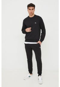 Lacoste bluza męska kolor czarny gładka SH9608-132. Kolor: czarny. Materiał: bawełna, poliester. Wzór: gładki #2