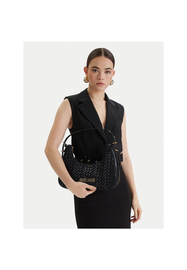 Torebka Just Cavalli. Kolor: czarny