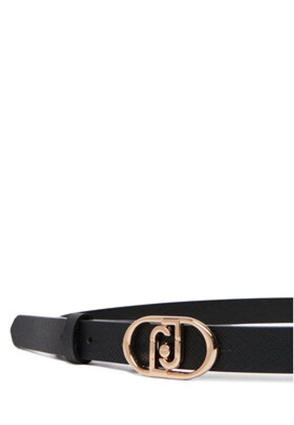 Liu Jo Pasek Damski AA6240 ES029 Czarny. Kolor: czarny. Materiał: skóra