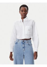 Calvin Klein Jeans Koszula J20J225078 Biały Relaxed Fit. Kolor: biały. Materiał: bawełna #1