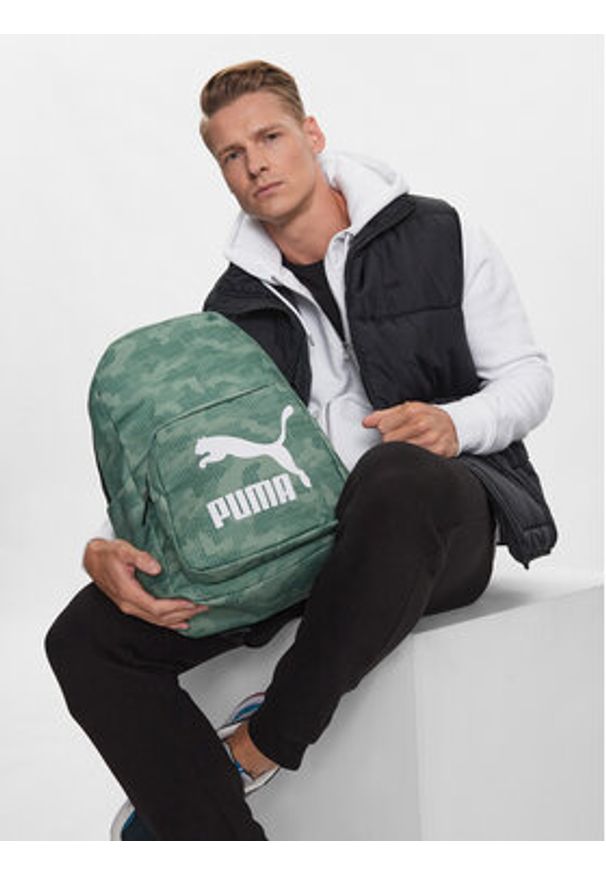 Puma Plecak Classics Archive Backpack 079651 04 Zielony. Kolor: zielony. Materiał: materiał