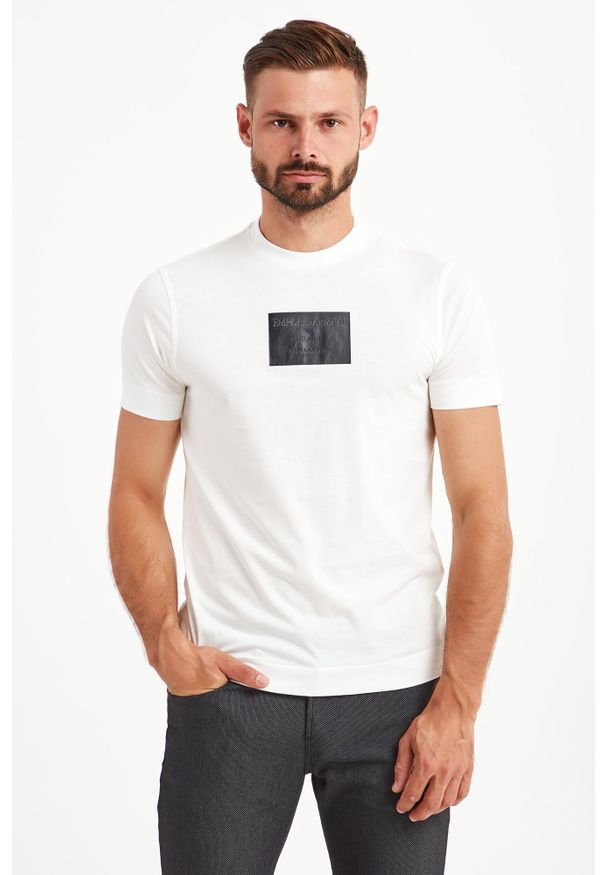 T-shirt Emporio Armani elegancki, w kolorowe wzory