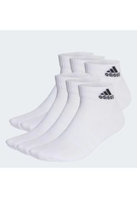 Adidas - Cushioned Sportswear Ankle Socks 6 Pairs. Kolor: biały, czarny, wielokolorowy. Materiał: materiał. Sport: turystyka piesza