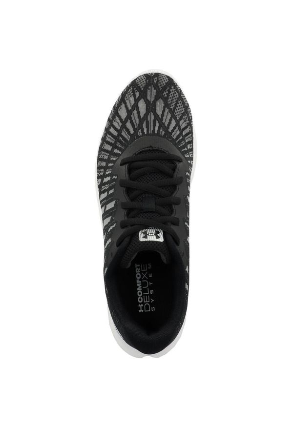Buty do biegania męskie Under Armour e ua charged breeze 2. Zapięcie: sznurówki. Kolor: biały, czarny, wielokolorowy. Materiał: syntetyk, tkanina, materiał. Szerokość cholewki: normalna