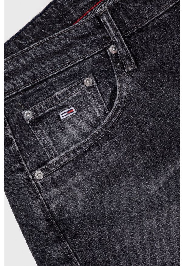 Tommy Jeans jeansy damskie high waist. Stan: podwyższony. Kolor: szary