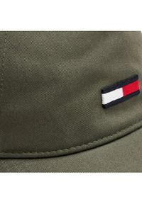 Tommy Jeans Czapka z daszkiem Tjm Elongated Flag 5 Panel Cap AM0AM11692 Khaki. Kolor: brązowy. Materiał: materiał